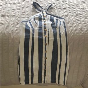 NWT Olivaceous halter mini dress